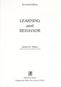 Learning and Behavior