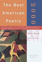 cover of The Best American Poetry 2000