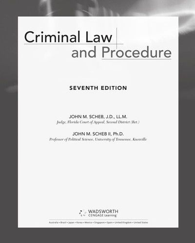 Criminal Law and Procedure