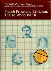 French Prose and Criticism 1790 to World War II
