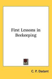 image of First Lessons in Beekeeping