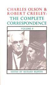 image of The Complete Correspondence of Charles Olson & Robert Creeley: Volume 9