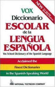 image of Vox Diccionario Escolar De La Lengua Espanola