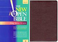 cover of Holy Bible: The New Open Bible, Study Edition, King James Version, Burgundy Bonded Leather