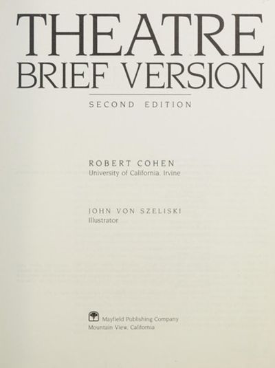 Theatre, Brief Version 