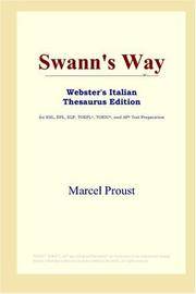 image of Swann's Way (Webster's Italian Thesaurus Edition)
