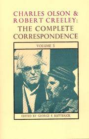 image of The Complete Correspondence of Charles Olson & Robert Creeley: Volume 3