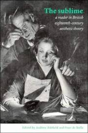 The Sublime: A Reader in British Eighteenth-Century Aesthetic Theory