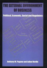 The external environment of business: Political, economic, social and regulatory