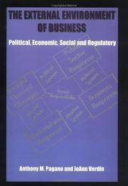 The External Environment of Business: Political, Economic, Social and Regulatory