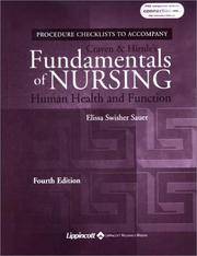Procedure Checklists to Accompany Fundamentals of Nursing: Human Health and Function by Elissa Swisher Sauer - Hardcover - 4th Edition - 2003 - from Browns Books (SKU: 194504)