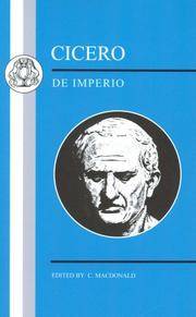 image of Cicero: De Imperio (Latin Texts)
