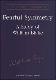 Fearful Symmetry: A Study of William Blake by Nicholas (Editor) and Halmi - Hardcover - Illustrated.......... - 2004 - from OIBooks-Libros (SKU: 0001127)