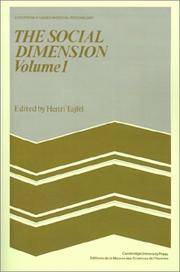 The Social Dimension: Volume 1: European Developments in Social Psychology (European Studies in...