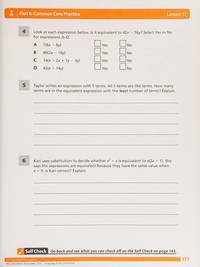 Ready Mathematics Practice and Problem Solving Grade 6