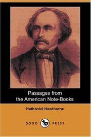 image of Passages from the American Note-Books (Dodo Press)