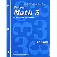 Math 3: An Incremental Development Set: Student Workbooks, part one and two plus flashcards (Saxon math, grade 3)