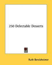 cover of 250 Delectable Desserts