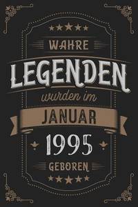Wahre Legenden wurden im Januar 1995 geboren: Vintage Geburtstag Notizbuch - individuelles...