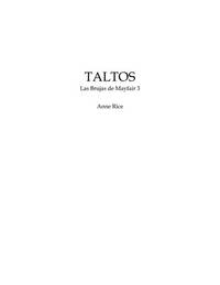 Taltos (Spanish Edition) by Anne Rice - 2005-07-30