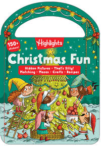 Christmas Fun: Christmas Book for Kids with Over 150 Stickers, Christmas Puzzles, Crafts and...