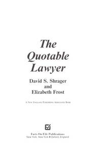 THE QUOTABLE LAWYER