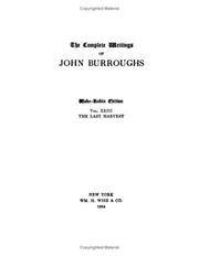 image of The Last Harvest: The Complete Writings of John Burroughs