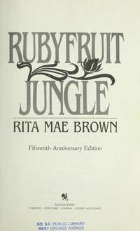 Rubyfruit Jungle by BROWN: Rita Mae - Hardcover - 1988 - from Hockley Books (SKU: 001993)