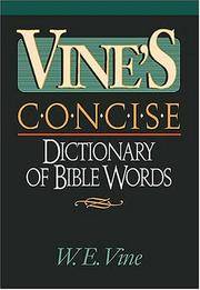 Vine's Concise Dictionary of Bible Words