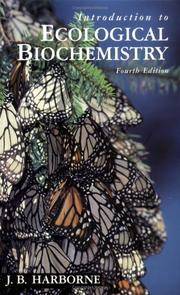 image of Introduction to Ecological Biochemistry