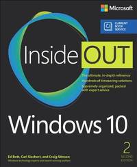 Windows 10 Inside Out (includes Current Book Service) (2nd Edition)