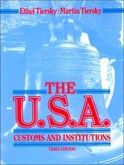 The U. S. A. Customs and Institutions
