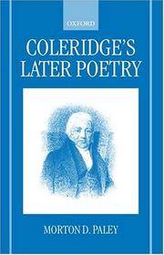 Coleridge&#039;s Later Poetry by Morton D. Paley - 2000-03-16