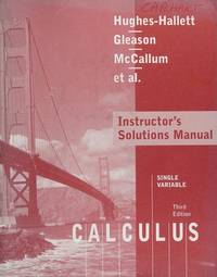 Calculus - Single Variable : Instructor's Solutions Manual
