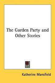 image of The Garden Party and Other Stories