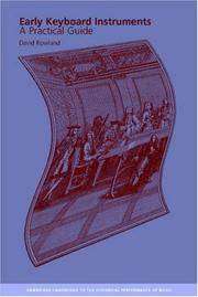 Early Keyboard Instruments: A Practical Guide (Cambridge Handbooks to the Historical Performance...