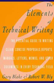 image of The Elements of Technical Writing