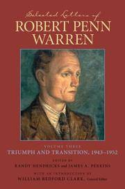 image of Selected Letters of Robert Penn Warren: The "Southern Review" Years, 1935--1942 (Southern Literary Studies) (v. 3)