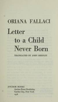 Letter to a Child Never Born