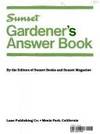 GARDENER'S ANSWER BOOK by Sunset Books - Paperback - Second Printing - 1988 - from BPC Books (SKU: 8069)