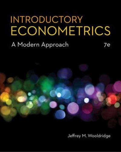Introductory Econometrics: A Modern Approach by Jeffrey M