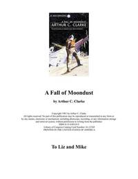 A Fall of Moondust de Clarke, Arthur C