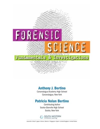 Fundamental Principles Of Forensic Science