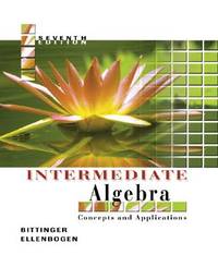 Intermediate Algebra : Concepts and Applications