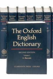 The Oxford English Dictionary, Second Edition (20 Volume Set<5 Boxes>) Simpson, John A.; Weiner, Edmund by Author - Hardcover - from TextbooksFast (SKU: 0198611862)
