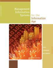 Management Information Systems For The Information Age, 5th