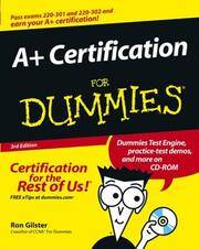 A+ Certification For Dummies (For Dummies (Computers))