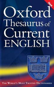 Oxford Thesaurus Of Current English