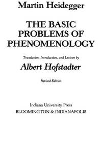 image of The Basic Problems of Phenomenology (Studies in Phenomenology and Existential Philosophy)