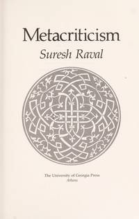 Metacriticism by Raval, Suresh - 1981